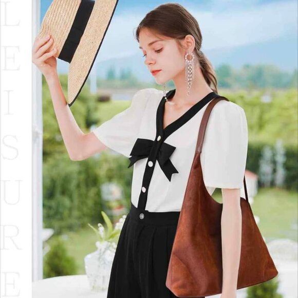 Suede Bag Suede Tote Bags, Suede Purse Tote Bag for Women Work Bags, Suede Slouc - Picture 1 of 7